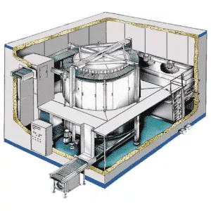 IQF spiral freezer manufacturer site built factory built and re-assembled