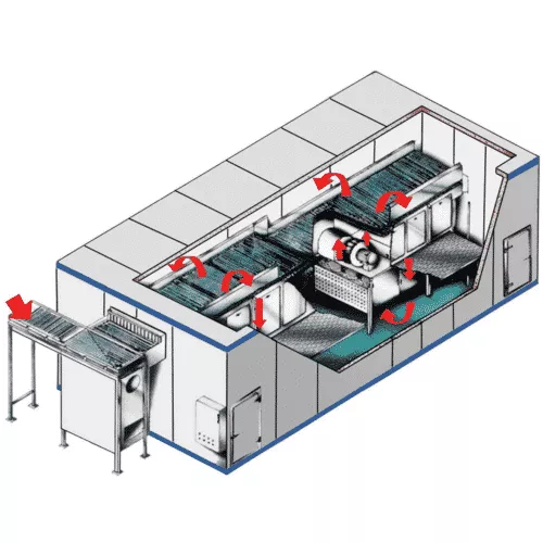 IQF Modular IQF Fluidized Tunnel Freezer